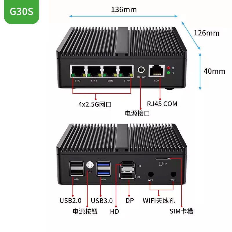 G48S Alder Lake N100 Router z  – Pfsense Firewall Router 2.5G 4 I226 recenzja i cena