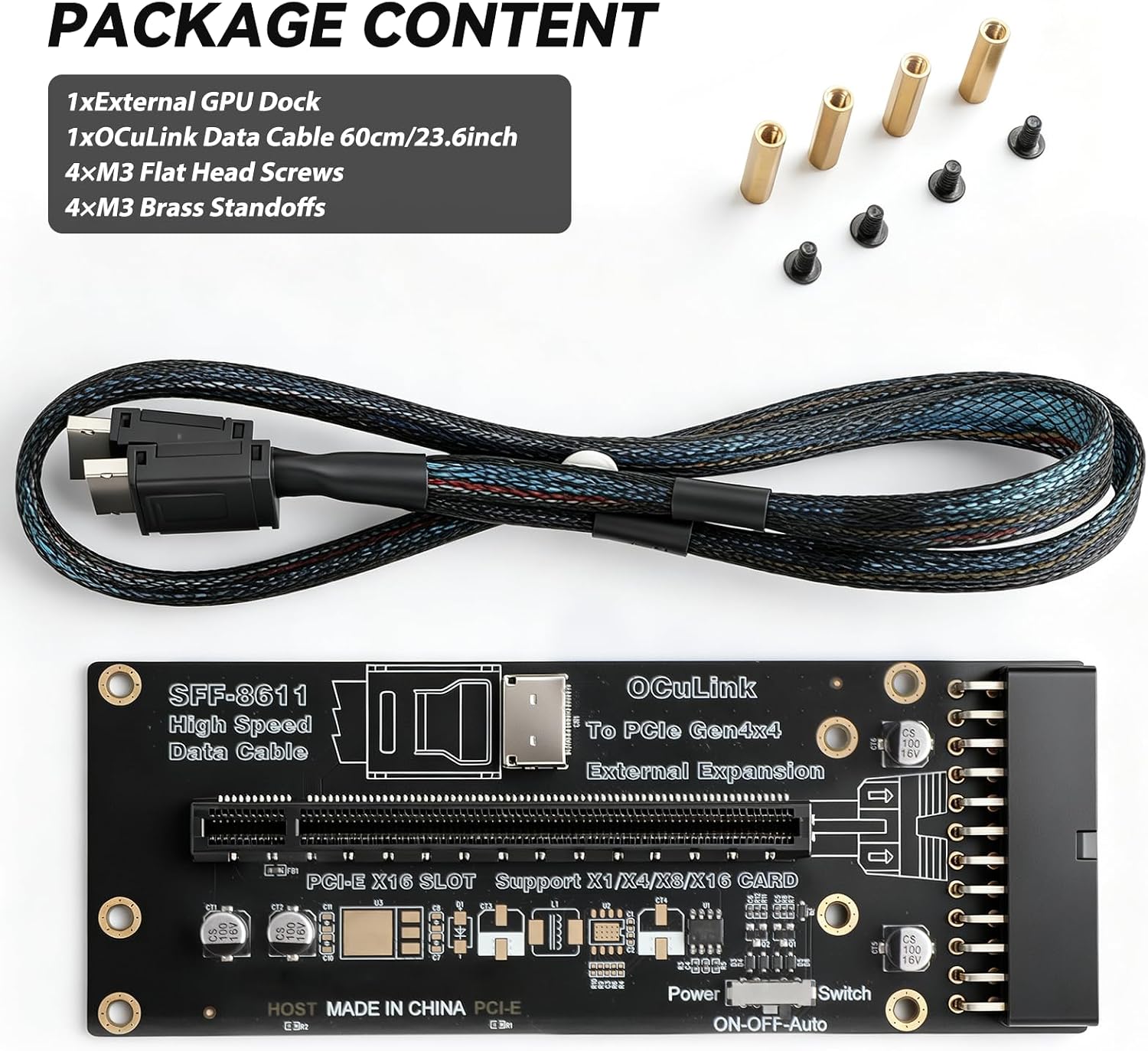 Adapter OCuLink PCIe 4.0 X4 64 – Oculink Egpu Mini Pc recenzja i cena
